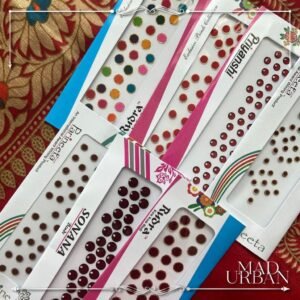 Fancy Design Indian Sticker Pottu  Forehead Bindi Potu Wear Traditional Indian women use Mad Urban Accessories