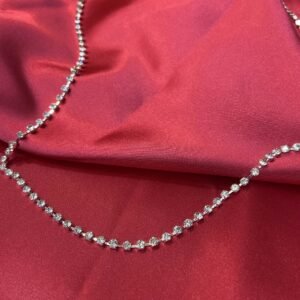 [READYSTOCK] Single Line Silver & Gold Hip Chain with White Stones Flexible Belt with Adjustable 90cm Chain Mad Urban