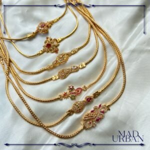 [CLEARANCE DAY] Mugappu Chain with Multi Designs South Indian Thali Kodi Necklace Chain 24 Inch Mad Urban Magalsutra