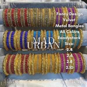[CLEARANCE SALE] Indian Fancy Metal Bangle for 2 Hands in 1 Set Bollywood Design Mad Urban Gelang Tangan Perempuan
