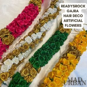 [NEW] Gajra Colorful Bridal Hair Deco Artificial Jasmine Flower Maaligai Poo (Kondai Mazhai) Mad Urban Hair Accessory