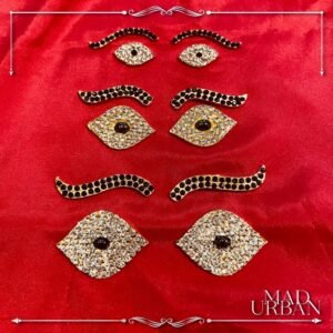 [READYSTOCK] Hindu Deity Idols Amman Ayya Kanmalar/Eyes & Eyebrow 1 set Alangaram Jewellery Alankaram Mad Urban
