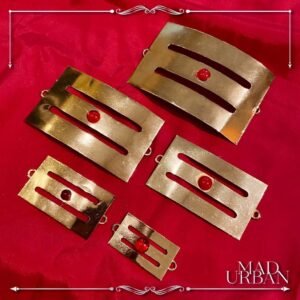 [CLEARANCE SALE OFFER] Ayya Swami Gold Plated Vibuthi Tripundra Pattai Alangaram Deity/Idol Deco Jewellery Mad Urban