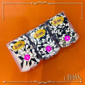 [READYSTOCK] Black Goburam Size No. 2, 3 & 4 Sticker Pottu Lamp Gopuram Style Loose Box Mad Urban Bindhi