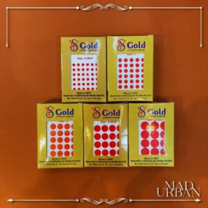 VS Gold brand Red Round Sticker Pottu Bindi Forehead Accessories Potu Bindhi Mad Urban Jewellery