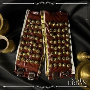 [PAYDAY] VELVET & REXIN Bharathanatyam Salangai Kolusu Velvet Belt Finishing Traditional Indian Dancers Anklet Mad Urban