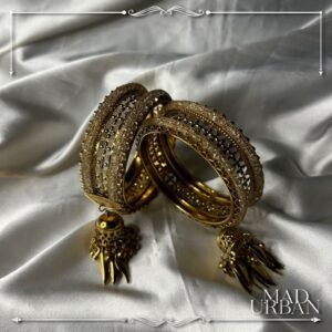[1.1 ARRIVALS] Latest Jhumka Jimikki Bangles Gelang Loceng Tanpa Bunyi 2Pcs Bangle Per Set Mad Urban