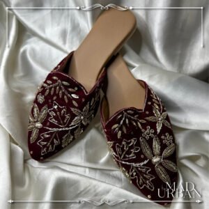 [HOT SELLING] Ladies Juttis Half Closed Jutti Sandals Flats Shoe Bollywood Style Wedding Grand Slippers Mad Urban Jewell