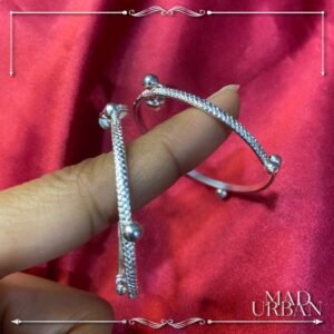 [EVIL EYE THANDU] Hot Selling Baby Bangle Kal Thandu in Silver Covering Lightweighted Anklet Mad Urban