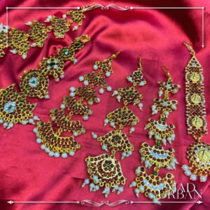 [NEW ARRIVAL] Temple Jewellery Kemp Arakku Netichutti Head Jewellery Tikka Bharatanatyam Accessories Mad Urban